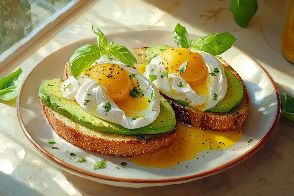 Avocado Toast with Poached Eggs