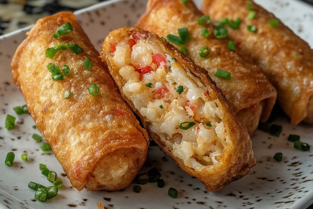 Crab Cake Egg Rolls