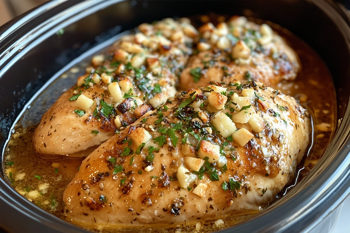 Slow Cooker Garlic Parmesan Chicken