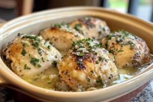 Slow Cooker Garlic Parmesan Chicken