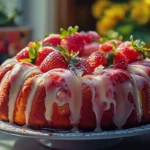 Strawberry Honey Bun Cake