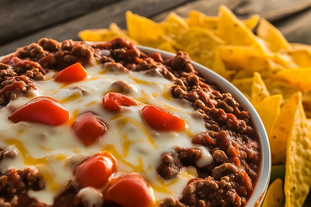 Rotel Dip with Ground Beef