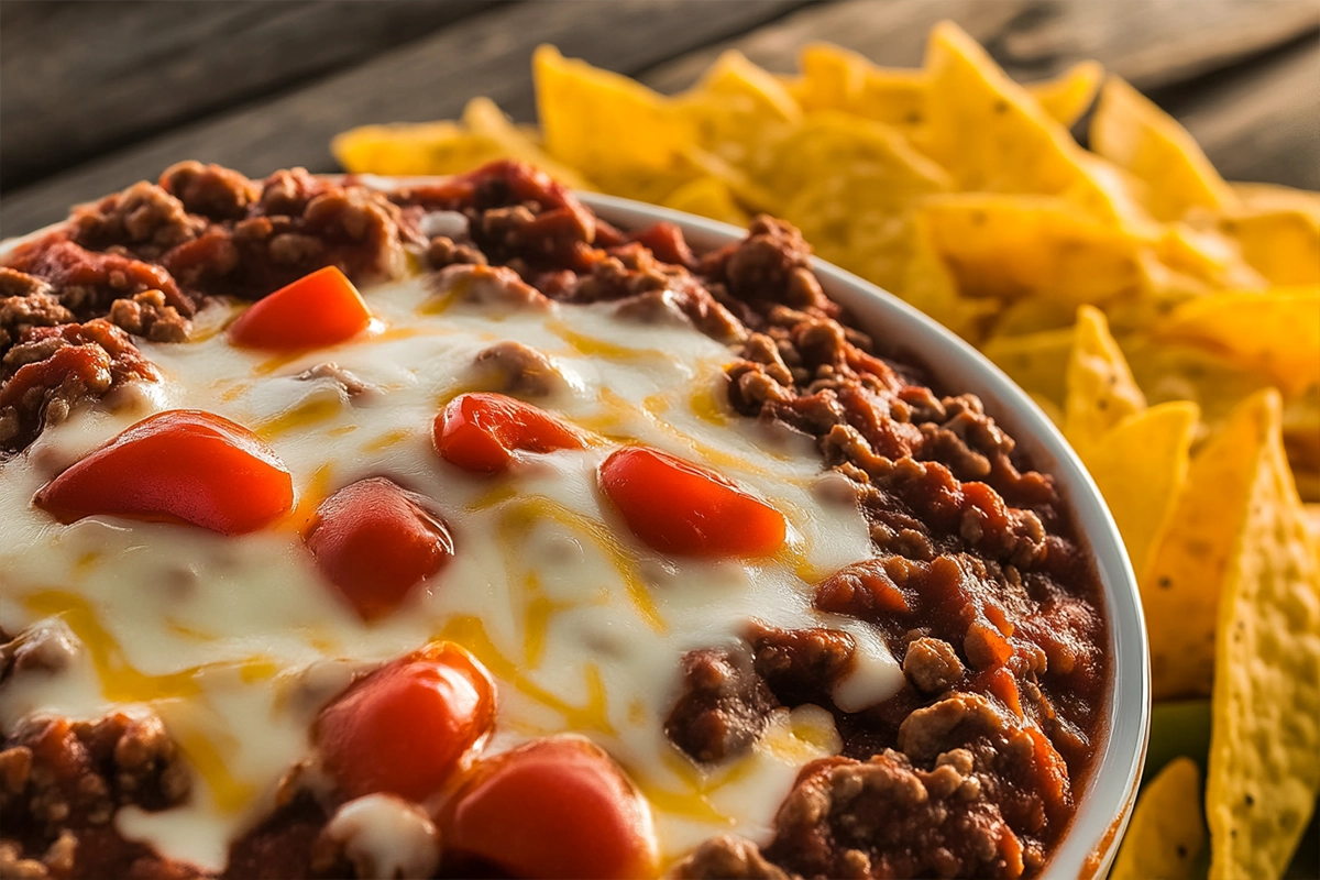 Rotel Dip with Ground Beef